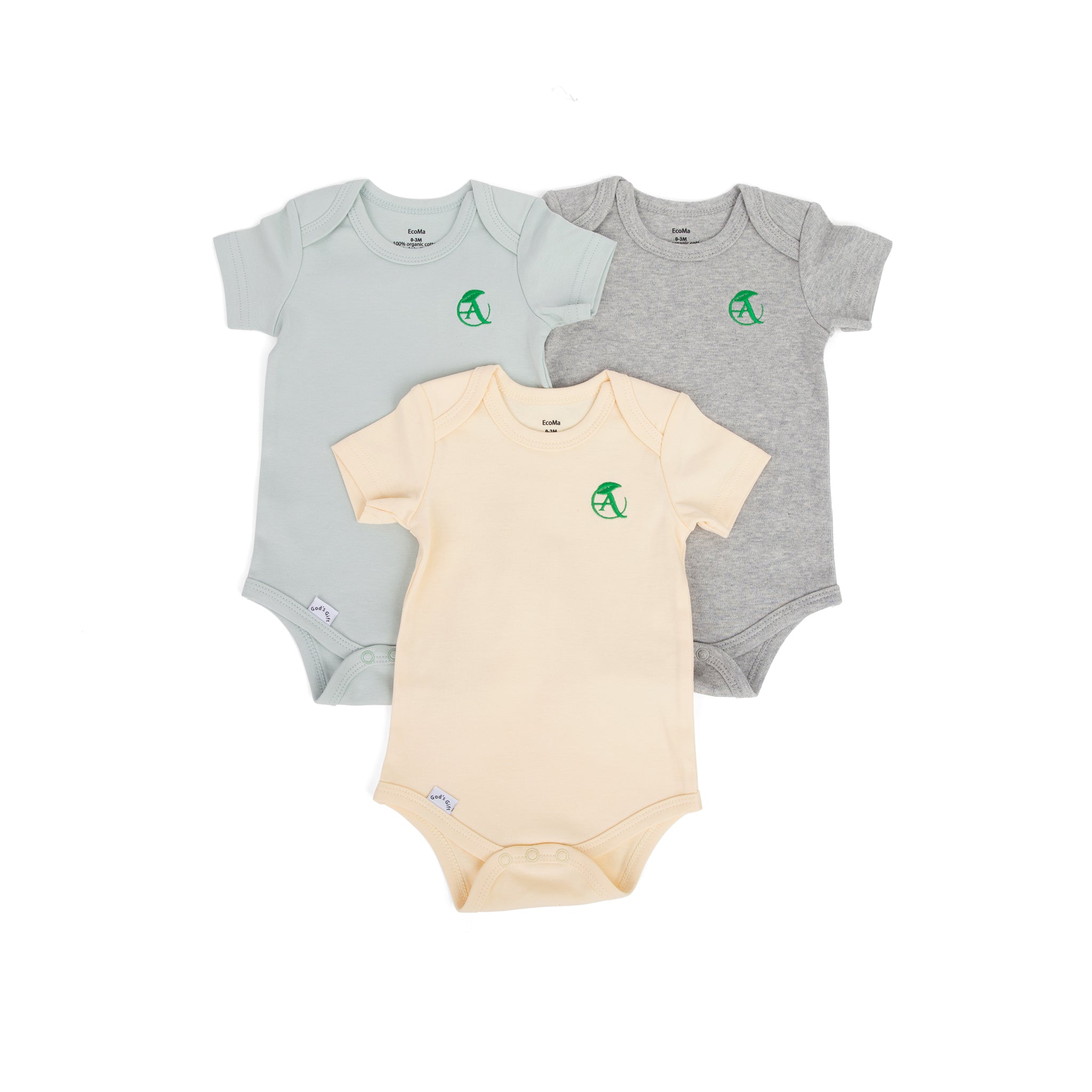 Psalm 127:3 Organic Cotton Baby Onesies – 3 Pack Christian Gift Set