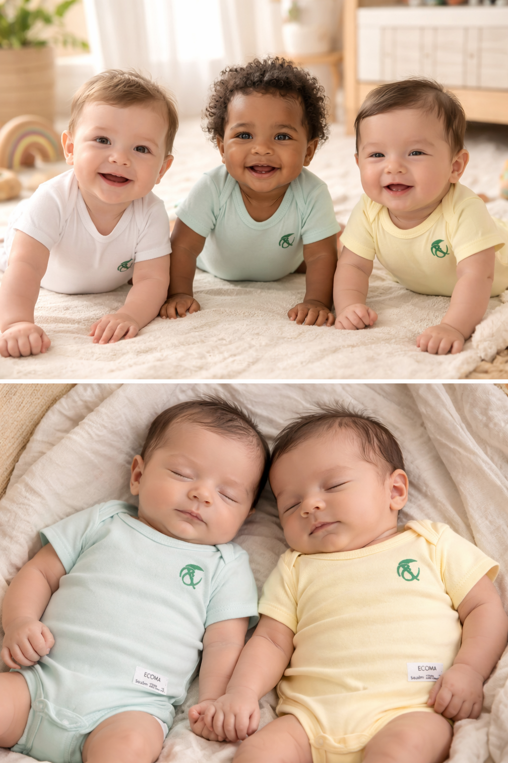 Psalm 127:3 Organic Cotton Baby Onesies – 5 Pack Christian Gift Set