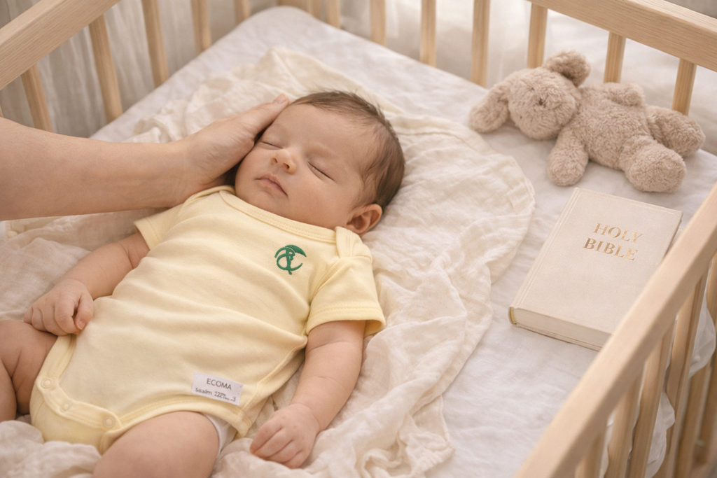 Psalm 127:3 Organic Cotton Baby Onesies – 3 Pack Christian Gift Set